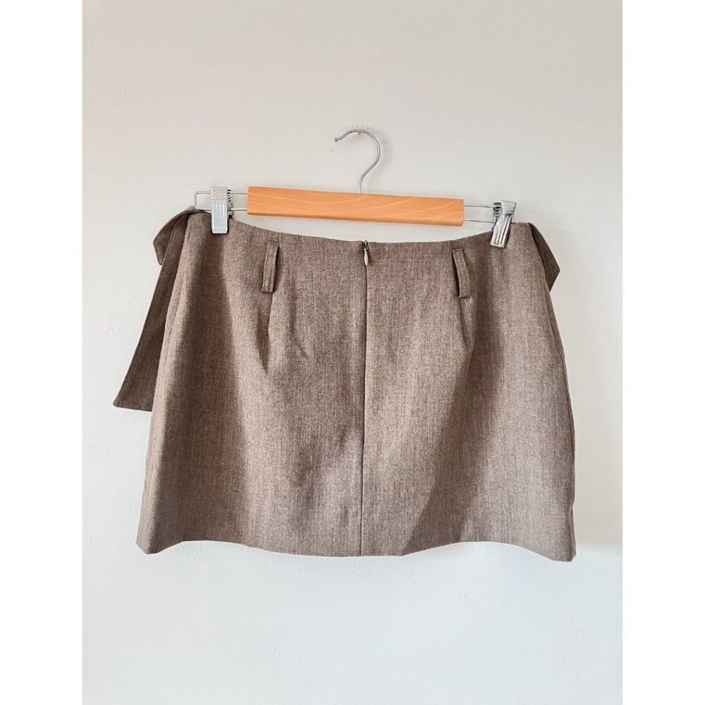 Beaufille Ziegler Mini Skirt Ziegler Mini Skirt Heather Brown Size 8 - Picture 5 of 7